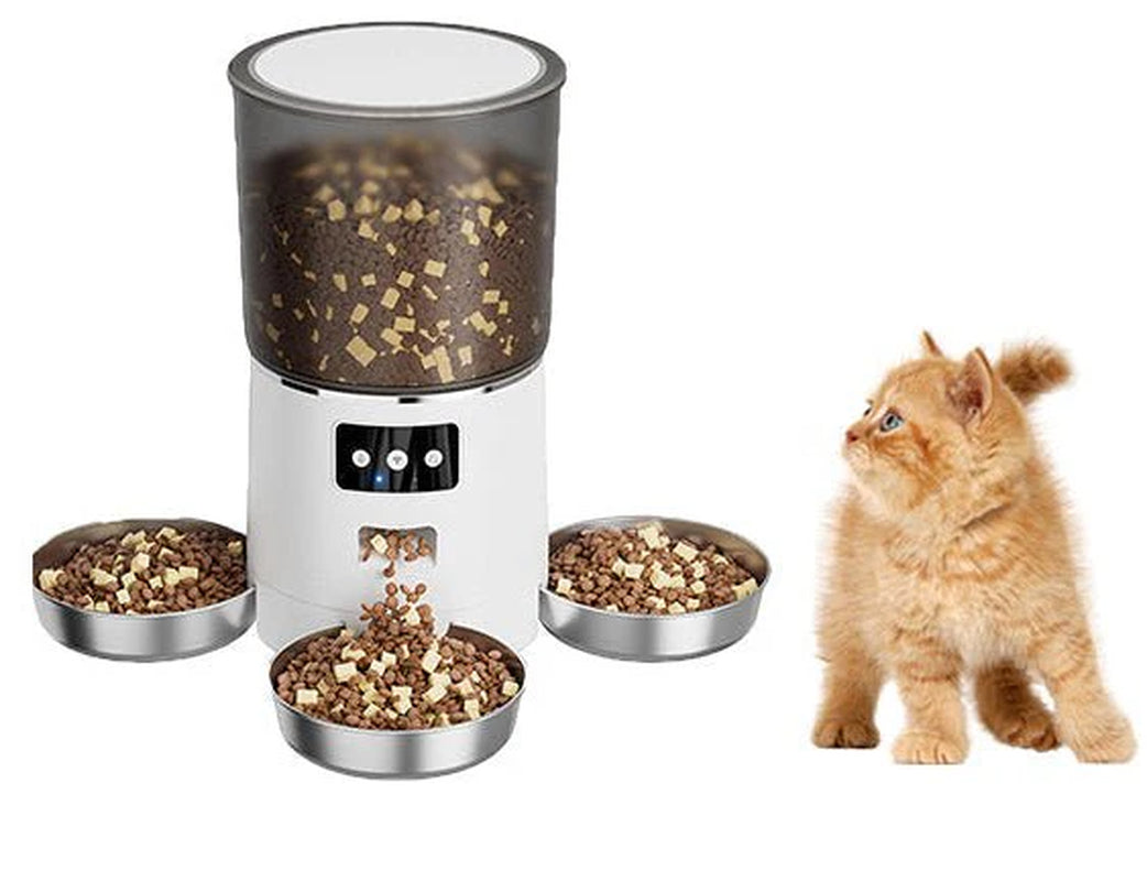 HEYBO Smart Automatic Cat Feeder with App Control and Triple Bowl System